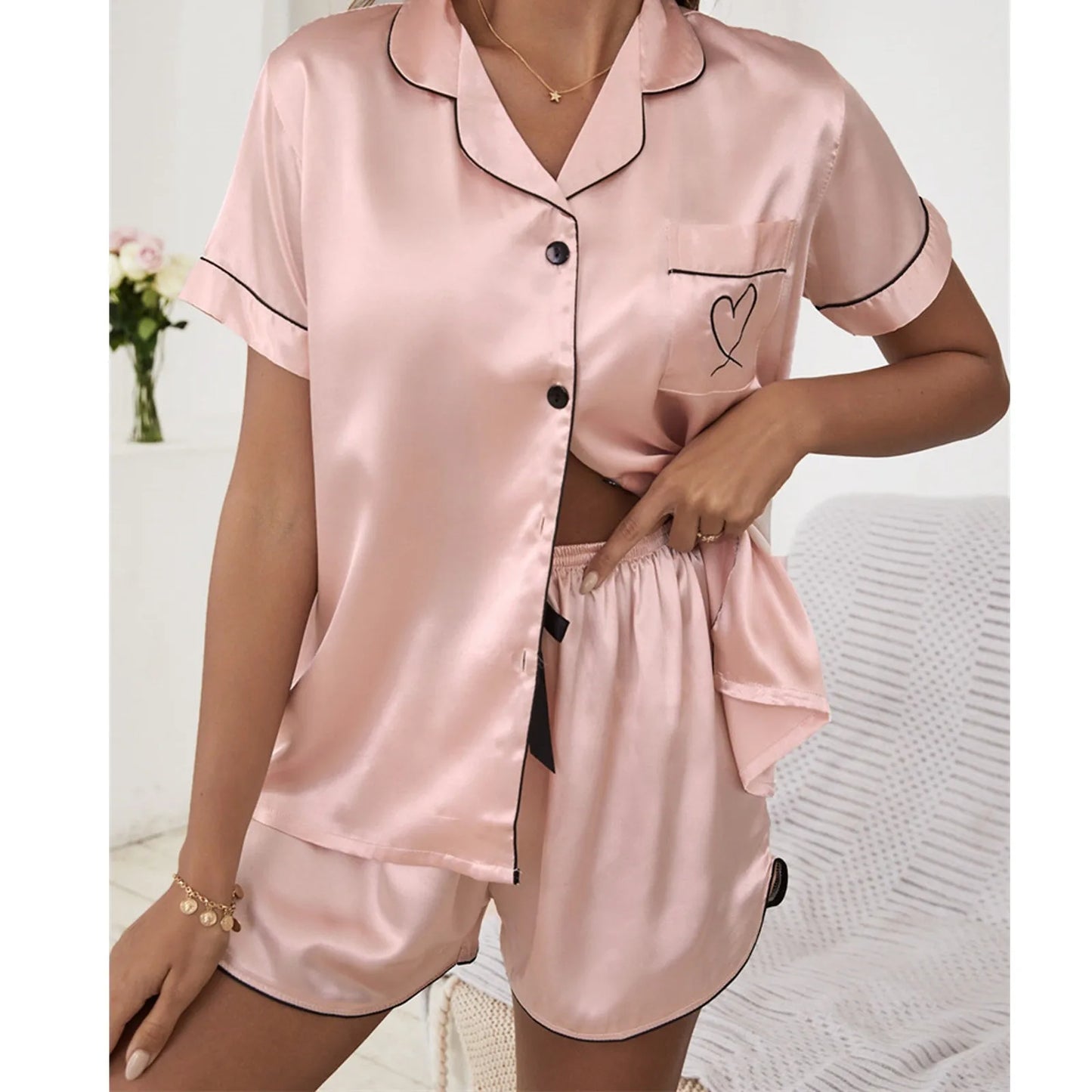 Silk Pajamas Set
