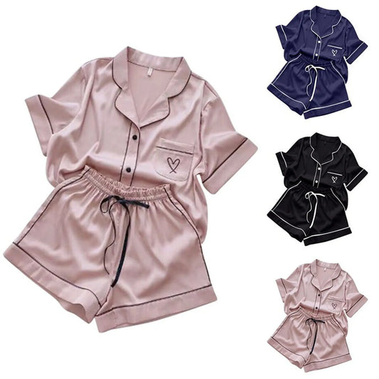 Ice Silk Pajama Sets